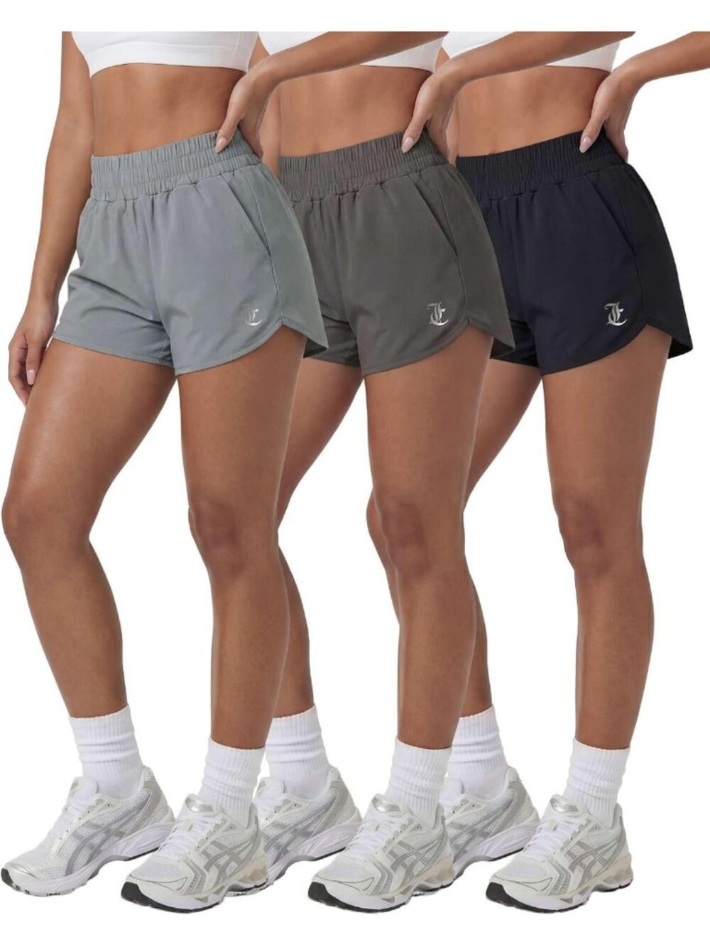 High Waisted 2-in-1 Athletic Woven Shorts for Women | Running & Gym Workout